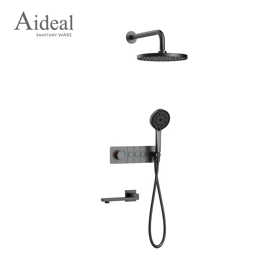 New 3 Functions Concealed Shower Head offering Superior Quality and Diverse Spray Settings for a Relaxing Bath