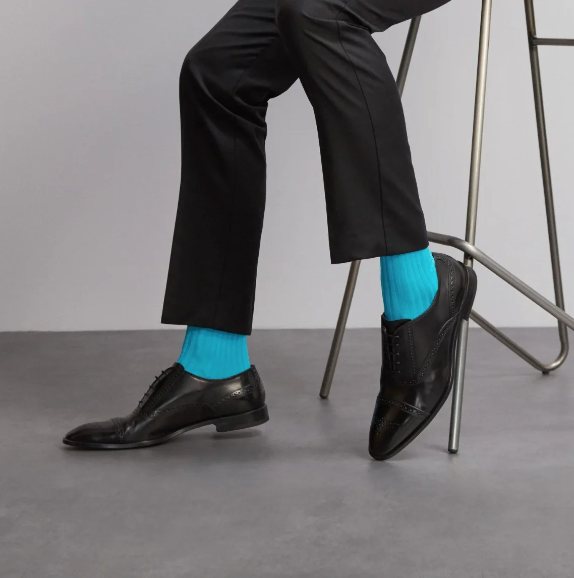 Wholesale Best Mens Yellow Luxury Pima Cotton Thick Rib No Show Embroidery Logo Socks