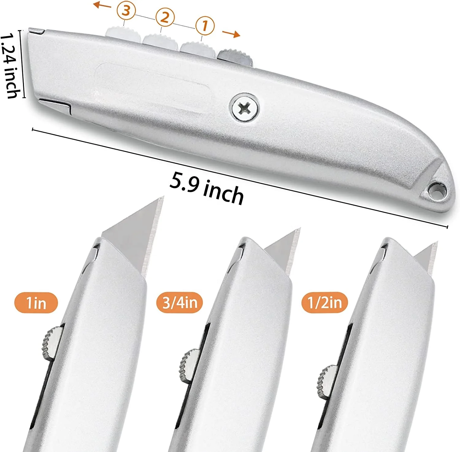 high-carbon steel blade utility knife factory direct sales 18*100mm utility knife