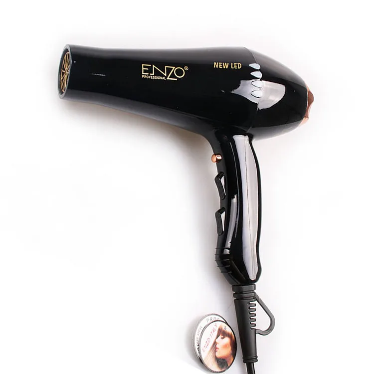ENZO 2023 популярный мощный 7500 Вт прочный пластиковый материал Быстросохнущий аппарат для салона красоты с двигателем переменного тока Мощный Черный сушильный Фен