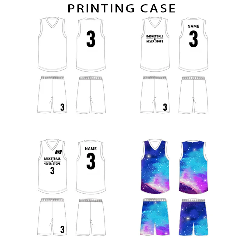 wholesale high quality jersey blank basketball custom made
