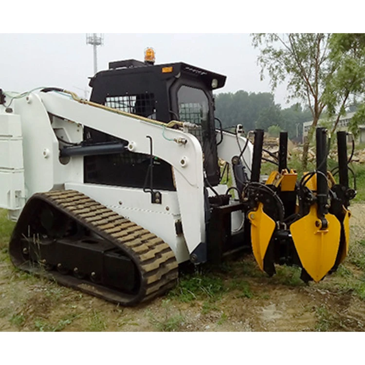 TS100 Skid Steer Loader Spare Parts Mini Rubber Track Front End Skid Steer Loader