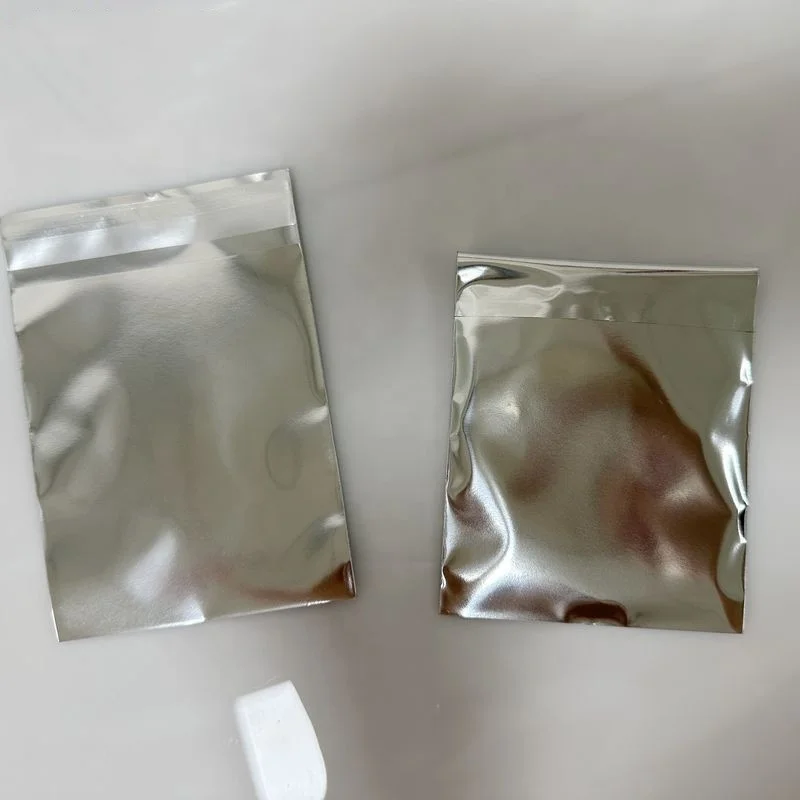 opaque aluminum silver foil Retail bag badge packaging double-sided self-adhesive game card Foil packaging