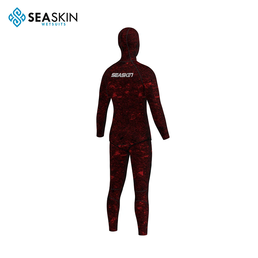 Seaskin Men 9mm Super Stretch Neoprene Spearfishing Suit Two Piece Fullsuit Diving Wetsuit