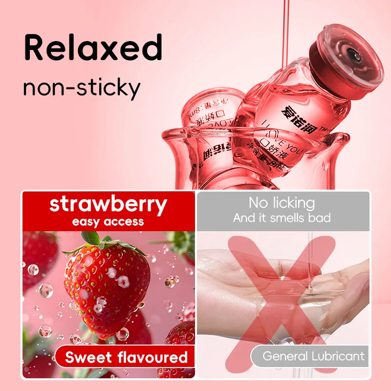 OEM Organic Fruity Oral Sex Lubricant Sex Products Lube Water Based Luxury Personal Lubricant Private Logo Sex Gel For Women