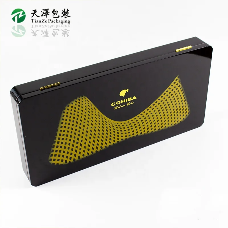 Custom Luxury Cigar Humidor Box Wooden Cigar Humidor Packaging Box for Gift