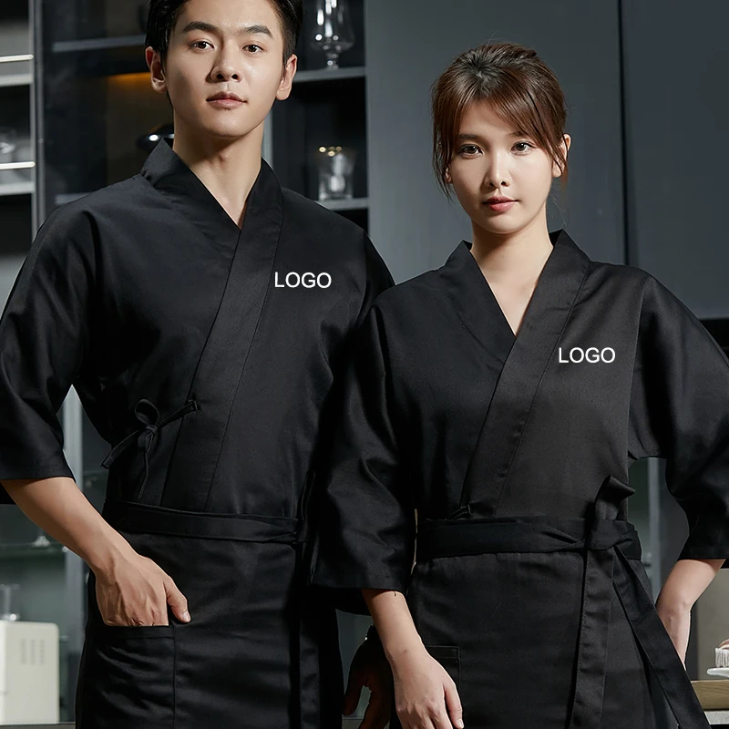 Dangri Coverall Workwear Uniforms Kitchen Master Work Uniform Restaurant Short Sleeve Cooking Uniform for Chef Woman