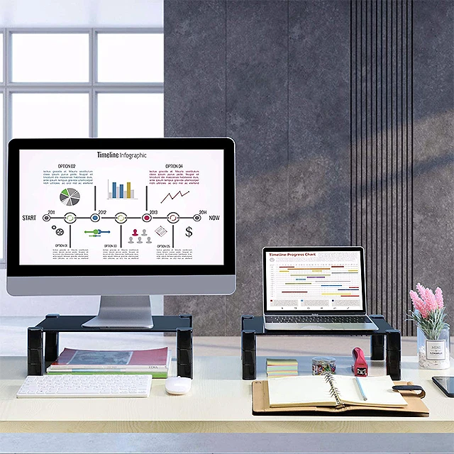 
Height Adjustable Monitor Riser Monitor Stand Laptop Stand Laptop Riser Office Storage 