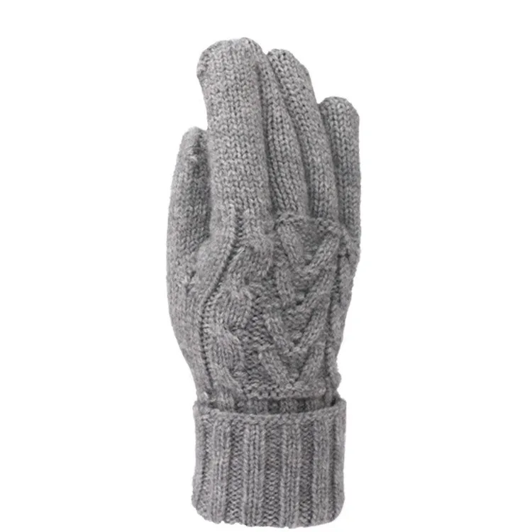 Customized Winter Thickened Gloves Winter Warm Touch Screen Touch Knit Ladies Wholesale Adults