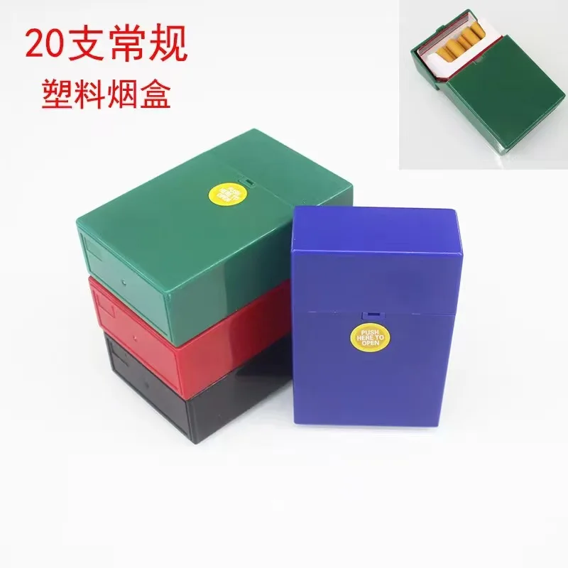 Smoking Accessories Candy Color Plastic Tobacco Case Lady Portable Cigarette Container Travel Cigarette Box Case