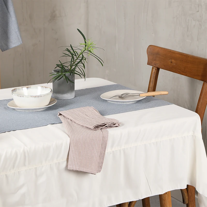 Rustic Handmade Dining Fall 100% Cotton Table Runners for Dinning Room Decoration