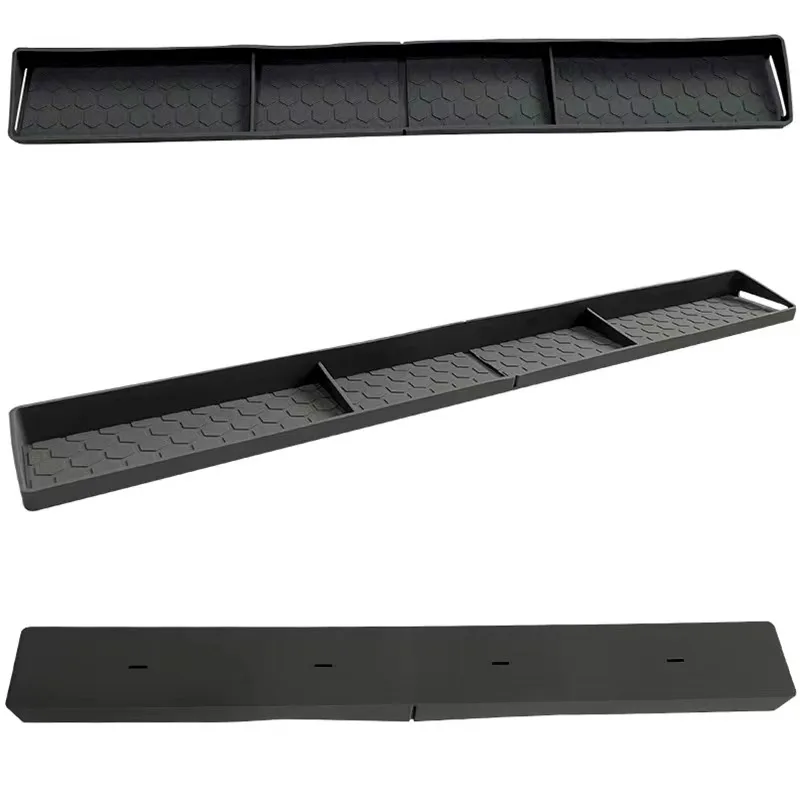 Stove Top Shelf 30 Inch Silicone Material Magnetic Shelf for the Stove 3 Functional Partitions Kitchen Spice Rack Organize