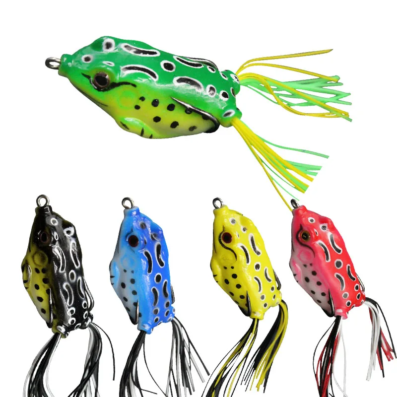 Fishing Lures Topwater Fishing Artificial bait lead Insect  Handmade Bass Snakehead soft Frog fishing lures