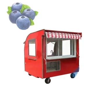 Cute food truck moto food shop mobile food truck bright colors