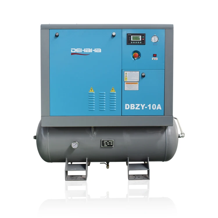 DBZY-10A 10HP 16 Bar  Industrial Screw Air-Compressors With Dryer And Tank for Laser Cutting