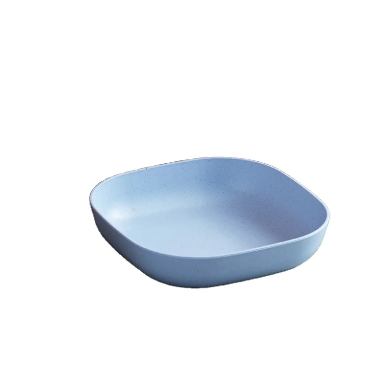 Best Selling Safe Environmentally Friendly Wheat Straw Biodegradable Fruit Square