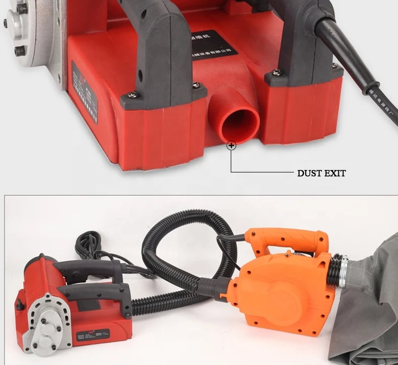 220v handheld wall electric hand planer can connect blower