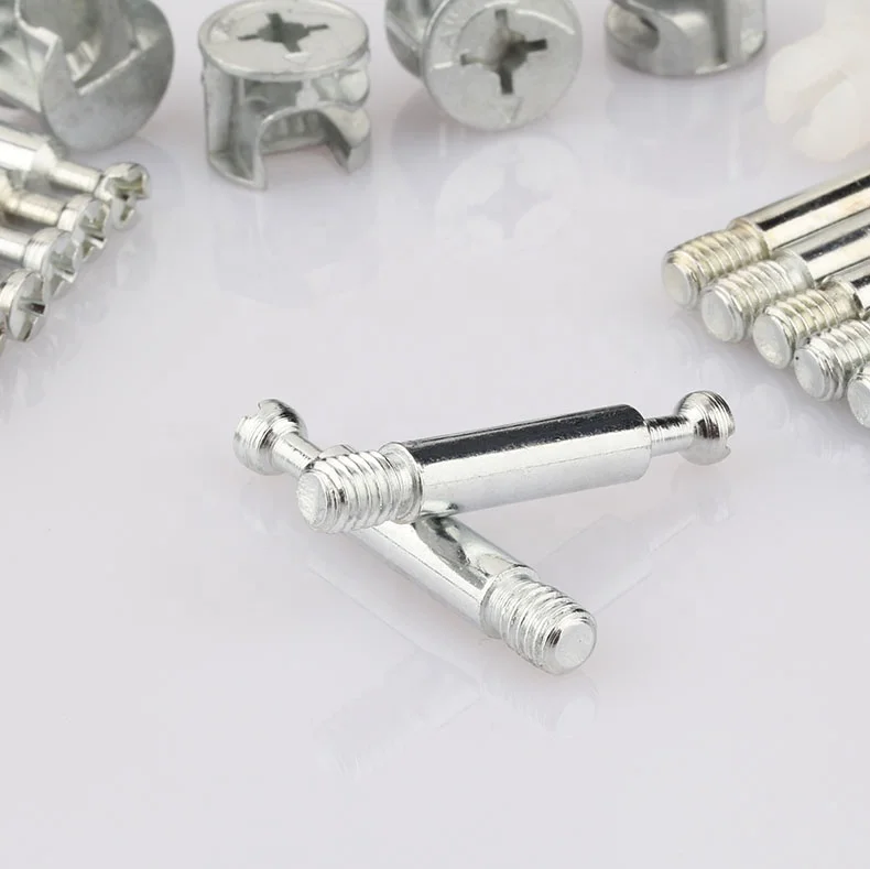 Factory Wholesale Zinc Alloy and Nylon Connecting Fitting Furniture Hardware Furniture Screw