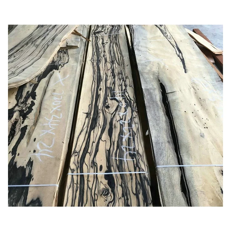 New Item crown Black And White Macassar Mexico Ebony Veneer sheet engineered wood veneer