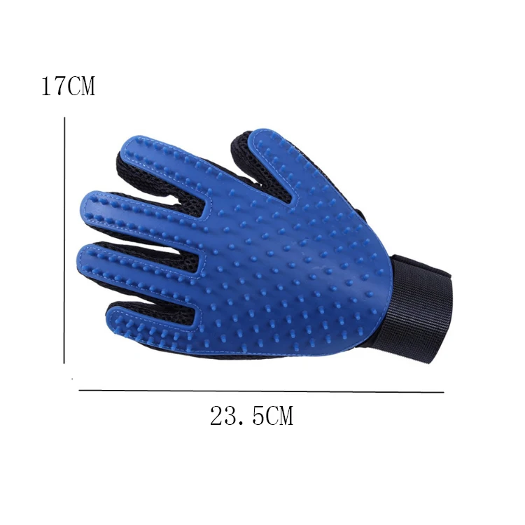 Wholesale Pet Dog Bath Hair Remover Gloves Pet Grooming Glove Deshedding Brush Glove