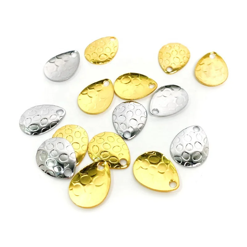 SEASKY 16*22mm Hammered Design Colorado Spoon Spinner Chrome Plating Brass Blade Fishing Accessories