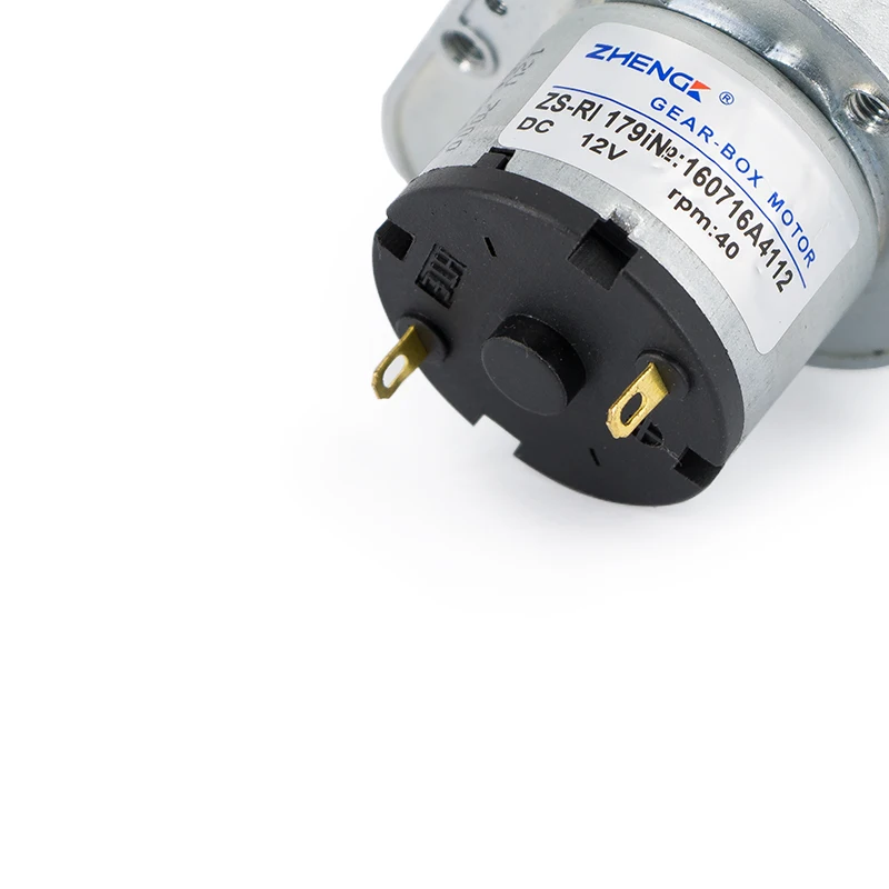 12v dc gear motor ZS-RI  30 rpm, 7.5 KG torque for robot