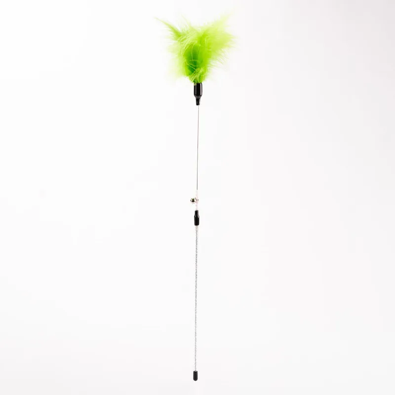 Multi Color Feather Cat Charmer Wand For Kitten