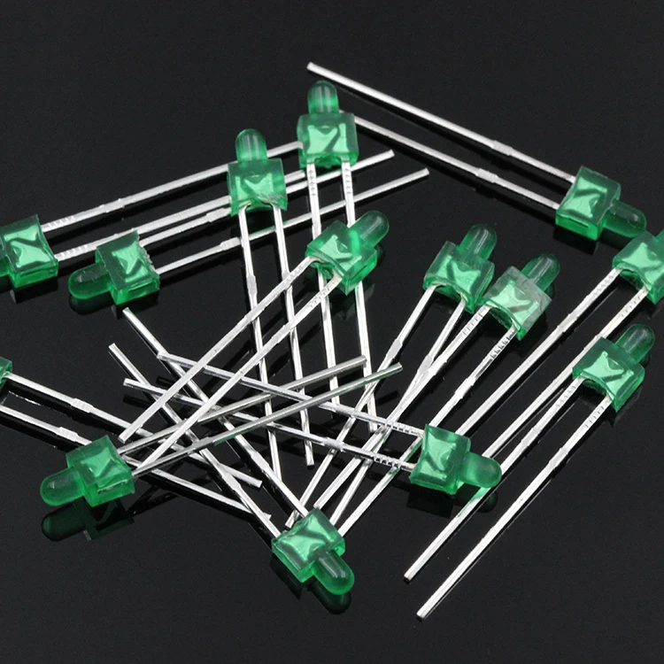 Соска 2 мм с цветными короткими штанинами, красная, светло-желтая, зеленая светодиодная