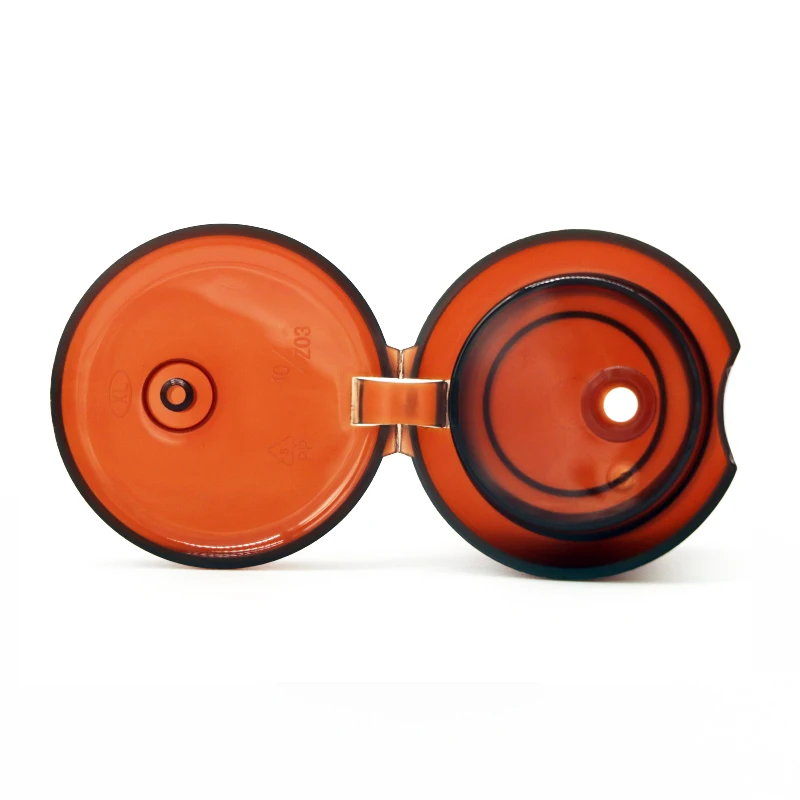 High Quality Custom 24/410 24/415 28/415 Mushroom Shape Amber Plastic Container Screw Flip Top Caps for Shampoo