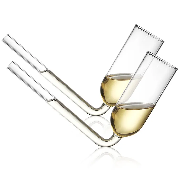Rapid Champagne Consumption glass Champagne glasses tulip-shaped champagne glass straw cup whiskey cup glass cup