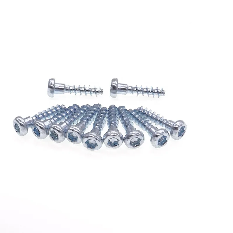 Titanium bolts OEM ODM Titanium screws Self-tapping disc torx flat head screws