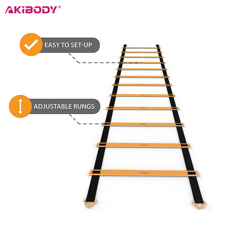 Пользовательский логотип, упражнения, Спортивная скоростная тренировочная лестница