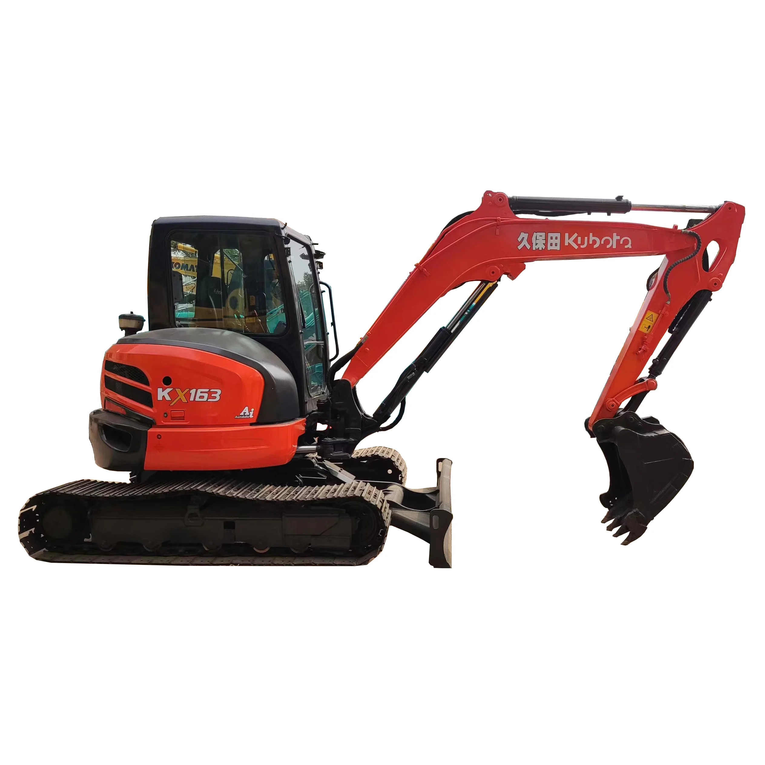 Высокое качество оригинальный Подержанный Kubota KX163 гидравлический гусеничный небольшой экскаватор