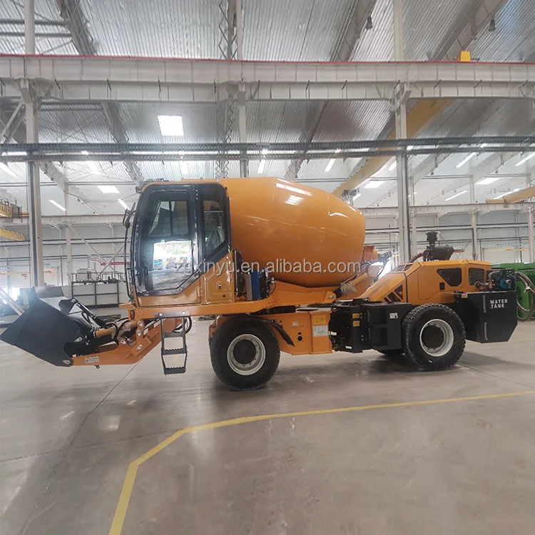 Professional Factory 4 cubic per batch Self Loading Concrete Mixer Rough Terrain Concrete Mixers Truck