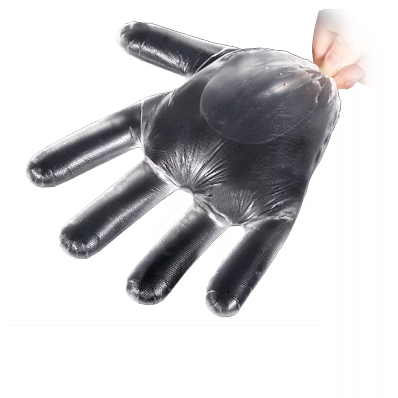 Лидер продаж на Amazon, голубые пластиковые одноразовые перчатки из ТПЭ