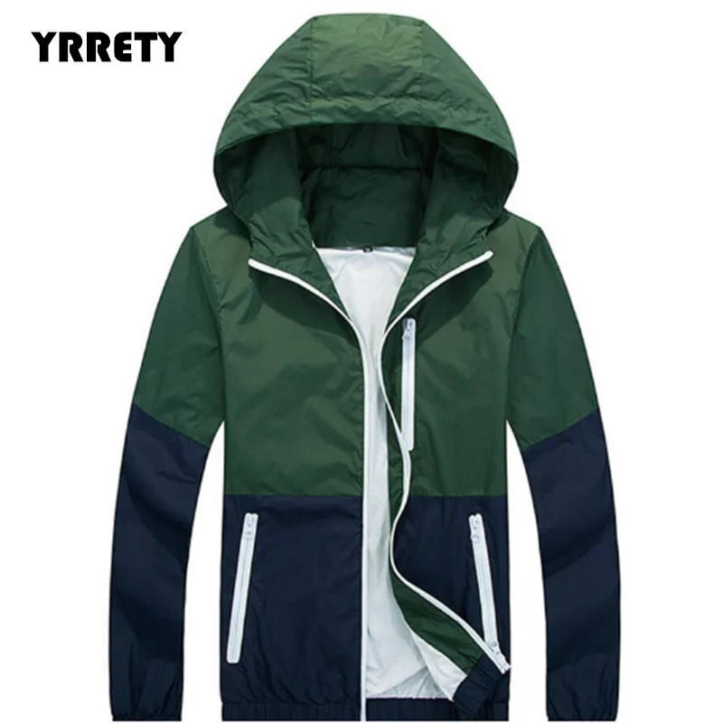 
YRRETY New In Couple Tee Jacket Men Woman Keep Warm Outwear Fashion Jacket Hooded Casual Jackets Thin Male Coat 