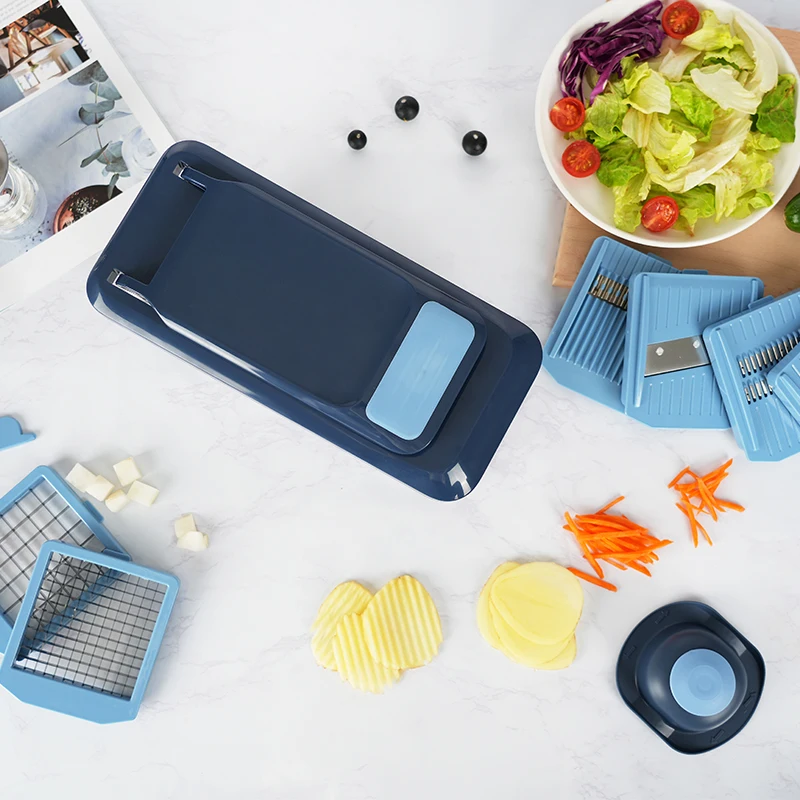 Vegetable Cutter Shredder With Container Salad Cutter Grater Vegetable Chopper Slicer Dicer