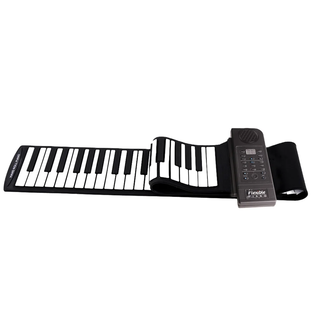 88 key folding portable entry keyboard student children beginner electronic hand wholesale roll piano