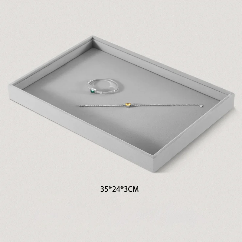 Jinsky Jewellery Display Trays For Ring Necklace Earring Holder Organizer Custom Stackable Jewelry Tray