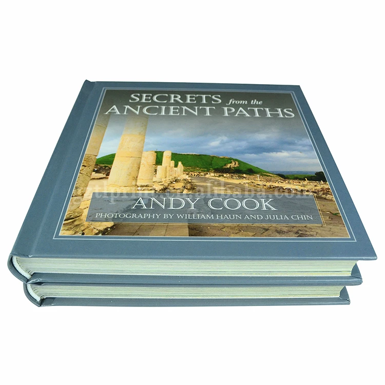 Bulk round spine hardcover CMYK photo book printing cheap coffee table book printing