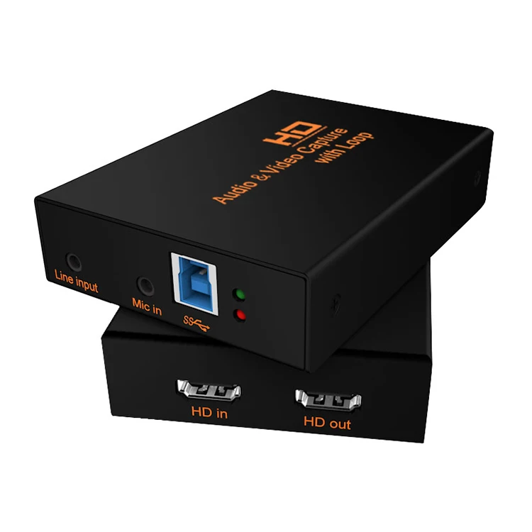 
HD/F+MIC+Line IN to HD/F+USB3.0 4k medical imaging audio video capture card 