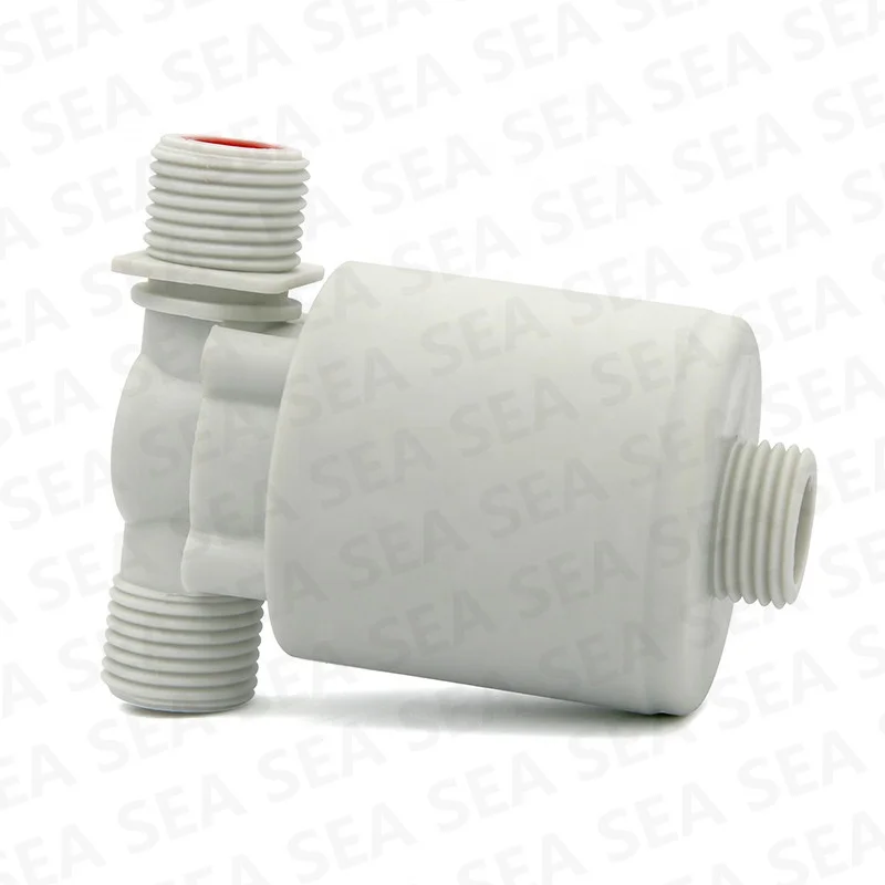SEA FQF-02 Plastic POM Float Ball Valve With Solid Magnet Ball Ball Valve For Water Tank Water Tower