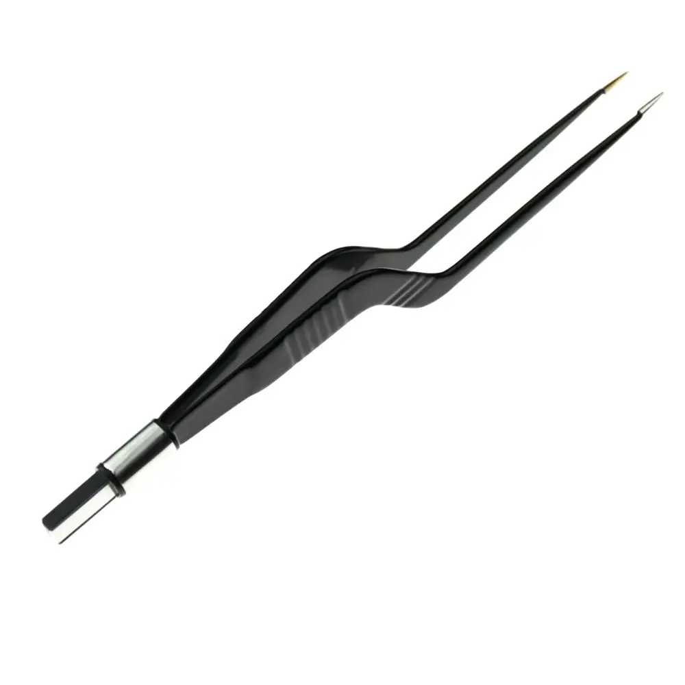2021 EMI bipolar forceps Reusable forceps Black nylon coated Non Stick 220mm 1.5mm for electrosurgical unit leep knife IEC so