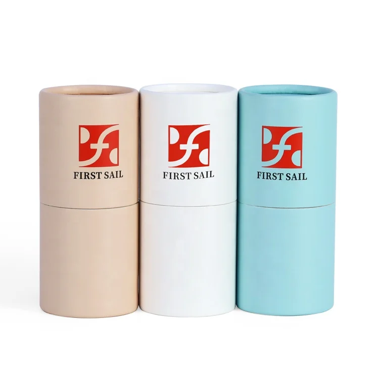 Body fragrance cardboard cylinder oval shape packing lip balm stick containers twist up paper tube packaging solid perfume box
