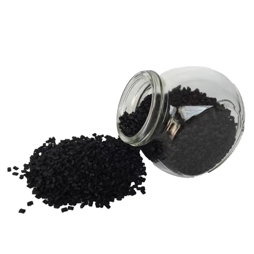 Supply PA reinforced nylon black regenerated particles PA6 high voltage electrical puncture clamp suitable material
