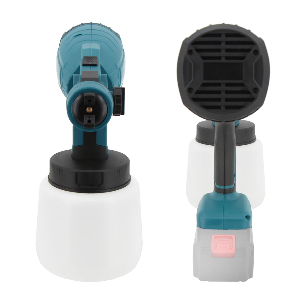 600W 1000ml Electric Cordless Sprayer Rechargeable Lithium Battery Paint Machine Airbrush Furniture Steel Coating Sprayer
