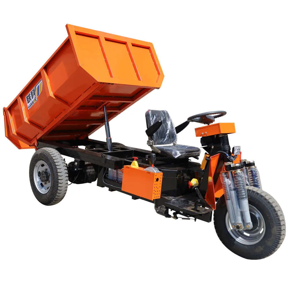 LK540 Dumper Truck Electric Brushless DC Motor 3 Wheel Electric Mini Tricycle Dumper Truck 4Ton
