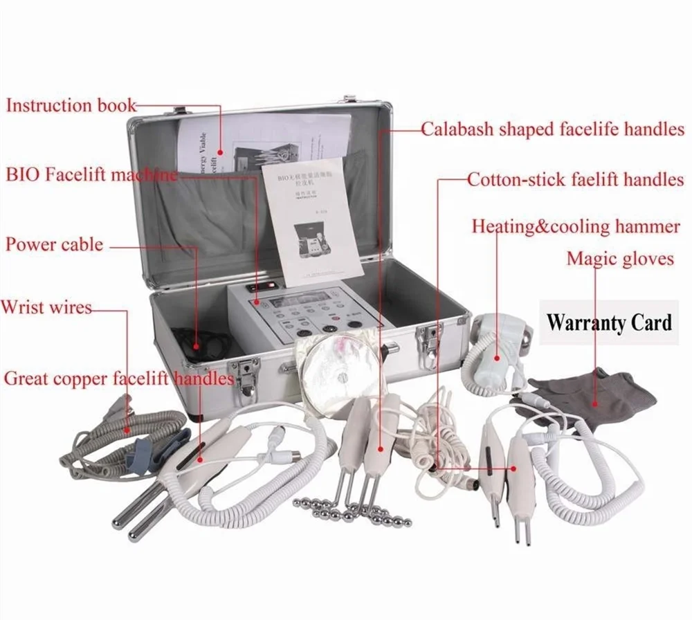 Home use Effectively mini Bio micro current facial skin tightening face lifting beauty device with hot cold hammer