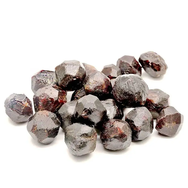Natural Round Rough Garnet Stone Raw crystal garnet healing rock stone for sale