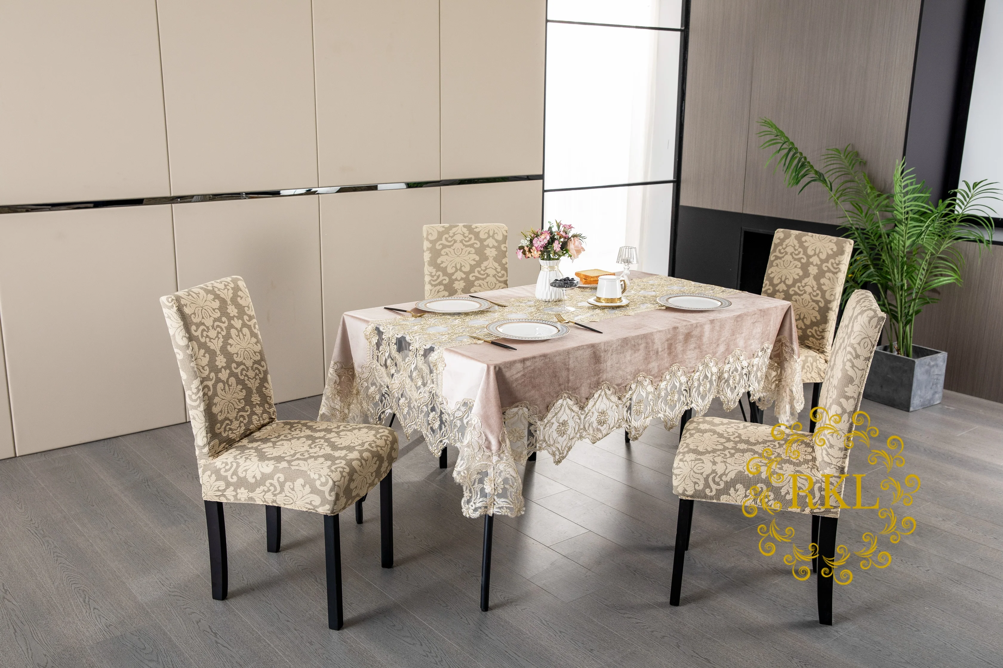 Eco-environmental Slipcovers Dining Chair Cover Chair Slipcover Stretch Chair Covers for Dining Room Set of 4